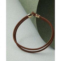 Miansai Orson 루프 가죽 팔찌 - Vintage Congac