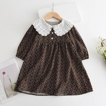 롱 니트원피스 소녀 스웨터 드레스 1-6 세 가을/겨울용 스커트 작은 향기 공주 조끼 아기 니트