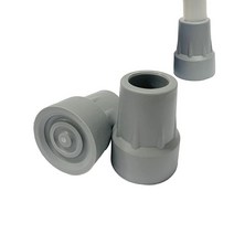 탈착식 목발 핸드 그립 키트 - 솔리드 알루미늄 교체 쿠션 핸들 지팡이 손잡이 2개GBH-MED 341230, Gray-crutch Tips