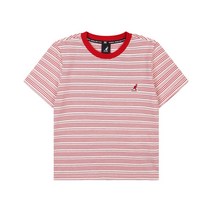 캉골KANGOL 우먼스 조이 스트라이프 티셔츠 2730 레드