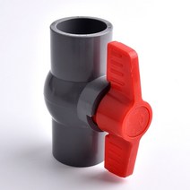 두꺼운 팔각형 소켓 볼 밸브 PVC 파이프 커플러 어댑터 1 개 정원 관개 수족관 물고기 탱크 커넥터 I.D 20 110mm, [01] Inner Dia 20mm, [02] Grey Color