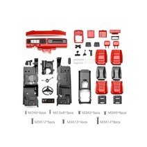 심레이싱 유로트럭핸들 모션시뮬레이터 조종석 센터 컨트롤 시트 인테리어 키트 110 r, 밝은 빨간색