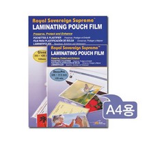 로얄소브린손코팅필름A4/100매박스30권입, 상세설명 참조, 없음