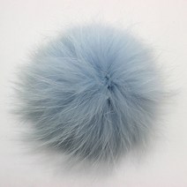 큰 솜털 퍼 폭스 Pompoms 단추 DIY 너구리 Pom Poms 공 자연 Pompon 스카프 모자 액세서리, [39] lake blue