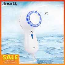 얼굴비대칭교정 블루 라이트 콜드 해머 페이스 크라이오 테라피 아이스 힐링 뷰티 머신, AU 플러그박스 포함