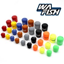 청룡조구 실리콘 낚싯대 뒷마개 S M L XL 실리콘캡, 06.블랙-L (1ea)