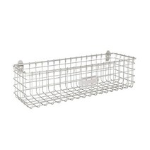 Spectrum Diversified 빈티지 바스켓 Rustic Farmhouse 주방 보관 캐비닛 및 식료품 저장실 오거나이저 벽걸이 보관 및 정리함 1팩 인더스트리얼 그