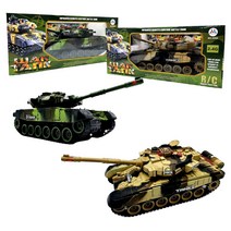워탱크 9995 WAR TANK 배틀탱크 RC 대전모드 무선조종 RC카 배틀모드 탱크 (중형) 어린이 아이 선물 야외 실내 서바이벌 작동완구, 9995_카모그린