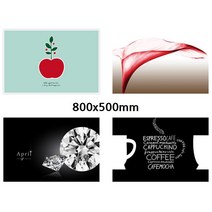 부엌 기름튐방지 가스렌지벽 아트글라스보드 간편부착 주방데코 키친데코, 1개