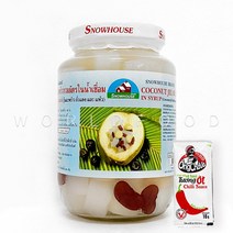 월드푸드 코코넛젤리 thach dua nata de coco, 1병, 470g (칠리10g묶음)