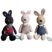 오가닉 르 슈크레 애착인형 토끼 곰 고양이, 토끼 34cm 사은품증정 다모이문구세트 (랜덤발송)