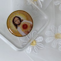 가톨릭성물 차부착 세례선물 천주교성물 성가정 성모상 성당용품 첫영성체선물 마음바람 성화 스마트톡 반복사용, 5.예수성심