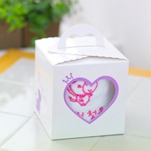 누리몰 선물단품 생일축하답례스티커 포장재료 상자 opp, 야옹이상자, 1개