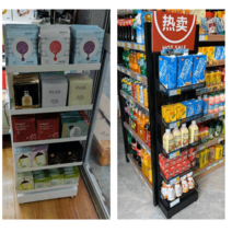 과자진열대 편의점 슈퍼 선반랙 진열장 약국 매대, 상세이페이지 참고, 넓어진 화이트 막힌선반 45x14x141