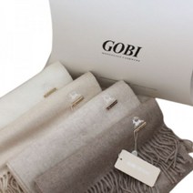 1300K GOBI 고비 캐시미어 오가닉 산양자수 머플러 160x30cm