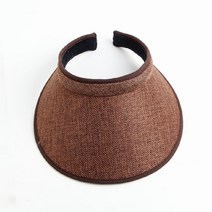 모노 와이드 썬캡(초코브라운) (여성용) 썬캡_썬바이저