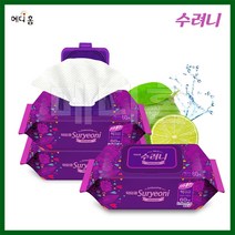좋은 물티슈를 찾으신다면 추천 - 수려니 엠보싱 프리미엄 물티슈 대형 60매입 1팩 - 매칭금지