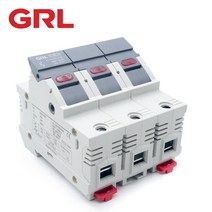 퓨즈 GRL 3P AC RT8-63-3P 퓨즈 홀더베이스 퓨즈 박스 Fast Blow 세라믹 RO6 DIN 레일 Moun 4x5MM 500V, 0 RT8-63-3P_06 20A