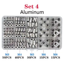 리벳건 너트 렌치 팝너트 너트리베터기 부품 최신 핸드 리벳 너트 건 헤드 도구 수동 터 M3 M4 M5 M6 M8 M1, 11 set 4 Aluminum