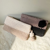 [DIY] 몬지얀 도도배색 패브릭얀클러치가방 코바늘뜨기, m04-라이트베이지, 배송요청사항에 꼭 기입해주세요