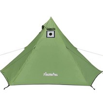 FireHiking 스토브 잭이 있는 경량 핫 텐트 캠핑 티피 1-2인용 4계절 텐트, 1p Tent