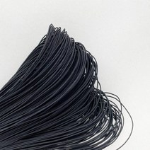 헤세드 [18색] 국내제작 0.7mm 나일론 비즈끈 매듭실 매듭끈 고밀도가공 (180cm), 블랙, 1개