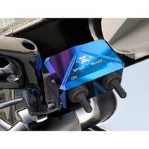 [밀리언팩토리] 스피릿비스트 라이트스위치 헤드라이트 스위치 오토바이 안개등스위치, 블랙, 1개