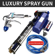 페인트건 스프레이건 다기능 퍼티 파우더 에멀젼 외부 벽 리얼 스톤 기계 분당 18L, 8.Luxury spray gun - AU 플러그