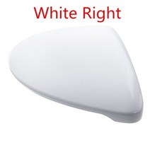 사이드미러 커버 카본 크롬 튜닝 1 쌍 자동차 사이드 미러 커버 vw 골프 7 mk7 mk7.5 touran l 백미러 하우징 캡 자동차, 흰색 오른쪽