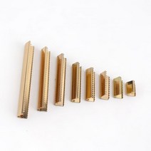 Meetee 10개 10-60mm 금속 스트랩 테일 클립 버클 멜빵 벨트 테일 클립 지갑 가죽 스토퍼 버클 코드 엔드 DIY 액세서리 리폼 수선, 10mm, 라이트골드