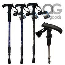 AG6061 T손잡이 라인무늬 등산스틱 지팡이 등산지팡이 효도지팡이 노인지팡이 어르신지팡이 노인복지용품 건강용품, 1개, 6061T형 청노라인