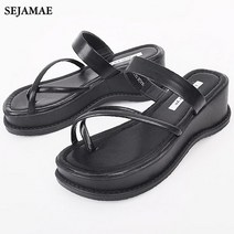 푹신하고 예쁜 여성통굽샌들 6cm 키높이 여자 스트랩샌들 여성통굽쪼리