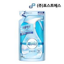 페브리즈 상쾌한향 보충형 320ml 리필 6개 섬유탈취제