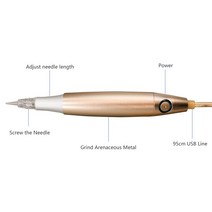 품질의 전기 Charmant 공주 문신 기계 키트 디지털 영구 화장 눈썹/입술/ 라이너/MTS 마이크로 2pcs 바늘, 금펜 만, 오직 금펜