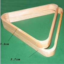 당구용품 손질도구 청소 관리 목재 당구 삼각형 랙 52mm/57mm 8 볼 액세서리 전문 수제 내구성 중국, 02 57mm