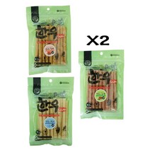 에이치엔에프 하나누리 X2개 15p 강아지 애견간식 껌간식 고기말이껌 한우껌 6WAAD1CF, 1개, 연어와황태