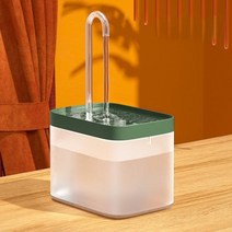 고양이 물 분수 자동 필터 USB 전기 음소거 고양이 술꾼 그릇 고양이를 위한 재순환 여과 음주기 애완 동물 물 디스펜서 15l, Green white+US Plug