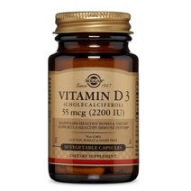 솔가 비타민 D3 (콜레칼시페롤) 2200IU 베지터블 캡슐 글루텐 프리, 50개입, 6개