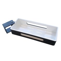 홈바내쓰 욕실 선반 코너 다용도 화장실, 블랙 1단