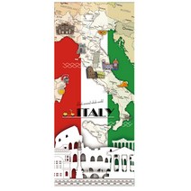 매직픽스 실사현관문12종 현관문시트지, KWS-110 (지도 이탈리아) 100X210cm