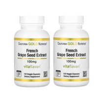 CGN 프랑스 포도씨 추출물 100mg 120캡슐 2세트, 120정, 1개