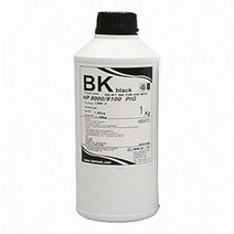 HP 8000 오피스젯 프로 시리즈 리필잉크 검정 1 000ml 안료 HP8620, 단일 수량