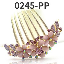 [2개] 묘안석 뒤꽂이핀 올림머리핀 웨딩장식 한복올림머리핀 비녀핀 빗핀