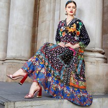 만삭촬영 임산부드레스 임부복 ZUOMAN신상 소프트 퍼플 스타일리쉬 자수 여성용 대형 느슨한 드레스 빈티지 비치 언더 스트랩 포함 여름