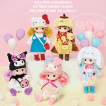 산리오캐릭터즈 리틀미미 쿠로미 시나모롤 마이멜로디 헬로키티 폼폼푸린 중 택 1