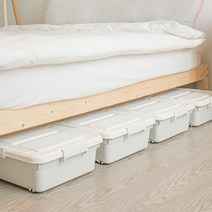 핫버튼 오픈형 낮은 침대밑수납장 옷수납 옷장 정리함 서랍 수납함 다이소, 부직포 이불정리함, 90L