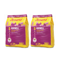 요세라독 미니웰 어덜트 1.8kg + 소포장사료 90g 오리와 치킨 독일 강아지 사료, 1.8kg (900g x 2개)
