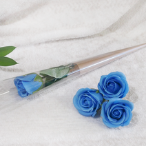 Gflower 비누장미 1송이 개별포장, 소다블루