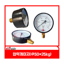 압력게이지 50파이 25kg / 지시압력계 / 압력측정기 / 압력계, A타입