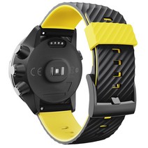 Suunto TRAVERSE Sport Baro 순토 스트랩 24mm 방수 투톤 실리콘 손목대 퀵 릴리스 스운토 시계줄, #6